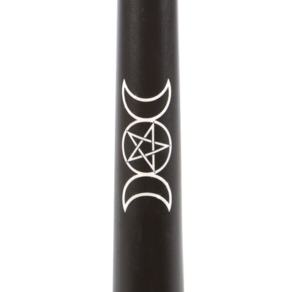 Set of 3 Black Magic Triple Moon Taper Candles