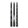 Set of 3 Black Magic Mystical Taper Candles