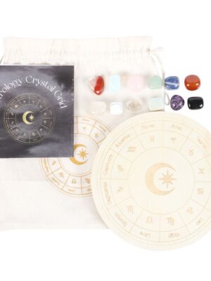 Astrology Wheel Crystal Grid Set