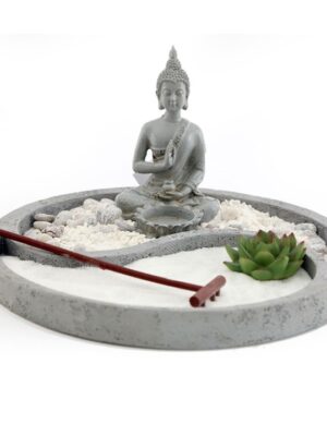 26cm Yin and Yang Zen Garden with Buddha