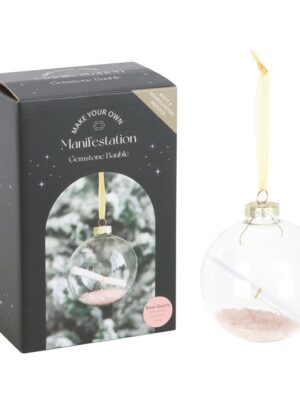 Rose Quartz Manifestation Christmas Bauble Kit