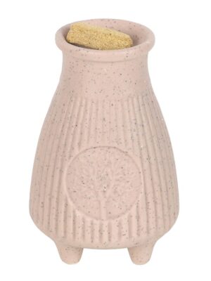Greige Ribbed Palo Santo Brick Burner