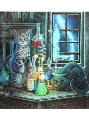 Jekyll and Hyde Light Up LED Canvas Plaque by Lisa Parker