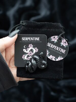 Black Obsidian Crystal Snake