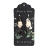 Resin Crow Skull Earrings