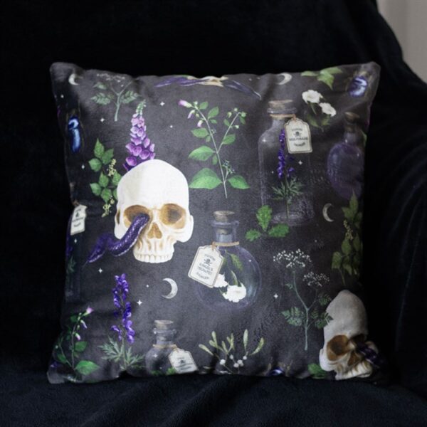 35cm Square Venom & Vines Print Cushion