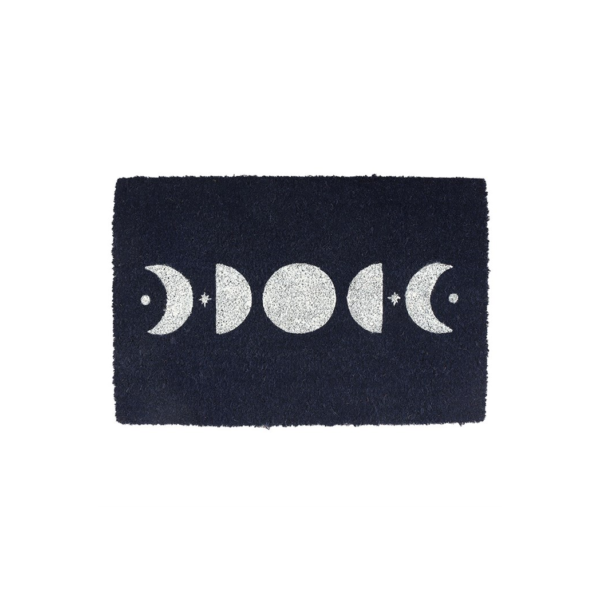 Dark Blue Moon Phase Doormat - Witchcraft Ritual - View 2