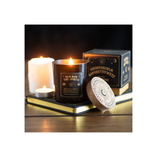 Summon the Spirits Talking Board White Sage Candle - Witchcraft Ritual