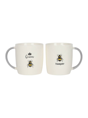 Queen Bee and Bee Keeper Mug Set Queen Bee and Bee Keeper Mug Set - Ceramic Mug