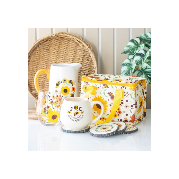 Bee Radiant Print Stemless Glass