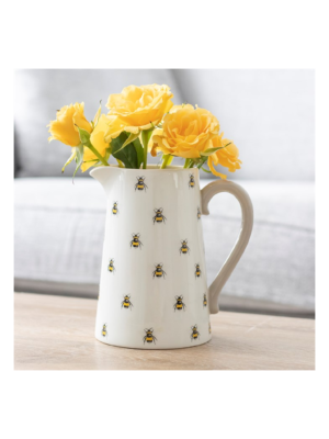 Bee Ceramic Flower Jug Bee Ceramic Flower Jug - Spiritual Home Decor