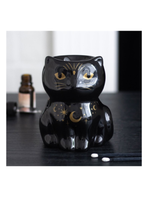 Black Cat Magick Oil Burner