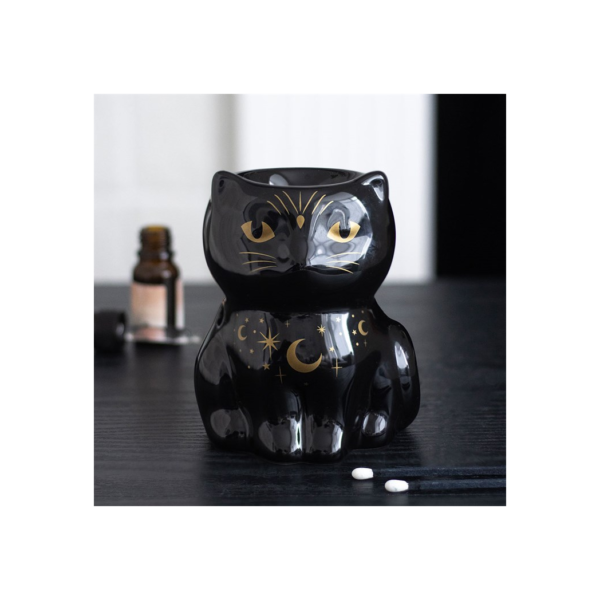 Black Cat Magick Oil Burner Black Cat Magick Oil Burner