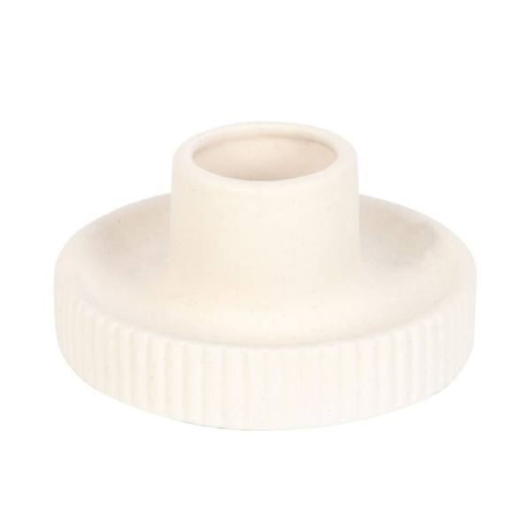 Cream Ribbed Smudge Bowl - Aromatherapy - View 3