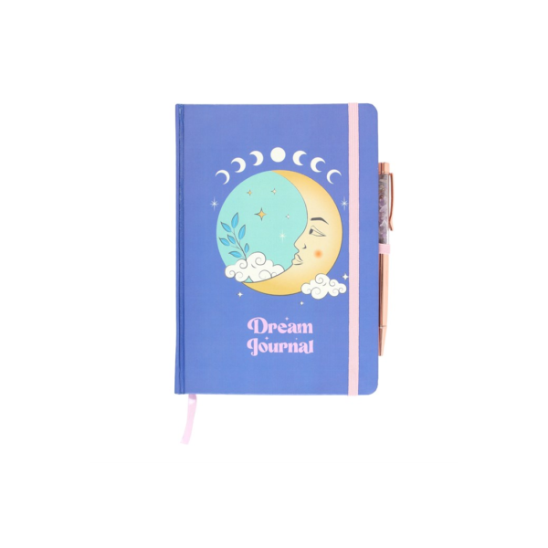 The Moon Dream Journal with Amethyst Pen - Meditation Decor - View 2