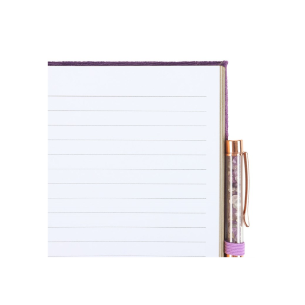 Book of Spells Journal with Amethyst Crystal Pen - Witchcraft Ritual - View 5