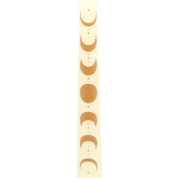 Set of 3 Off White Moon Phases Taper Dinner Candles - Witchcraft Ritual - View 4