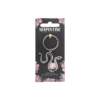 Snake Keyring with Rose Quartz Crystal
