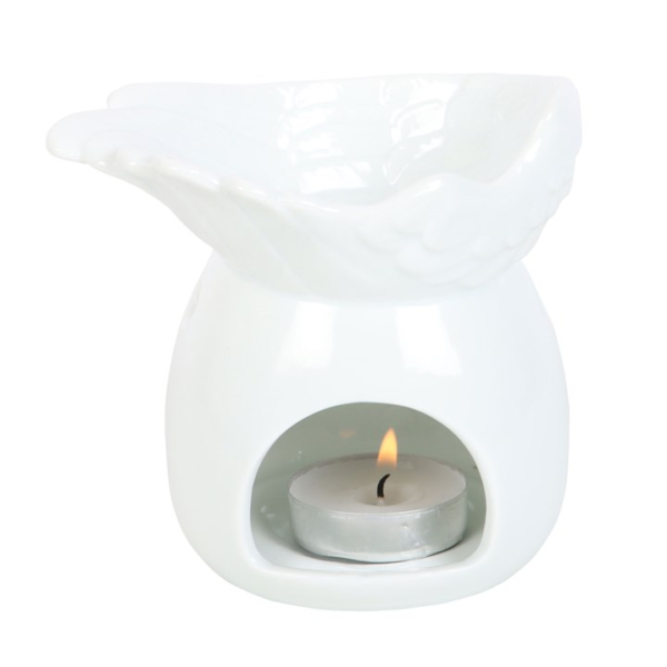 Angel Wing Dish Oil Burner - Angel Figurine