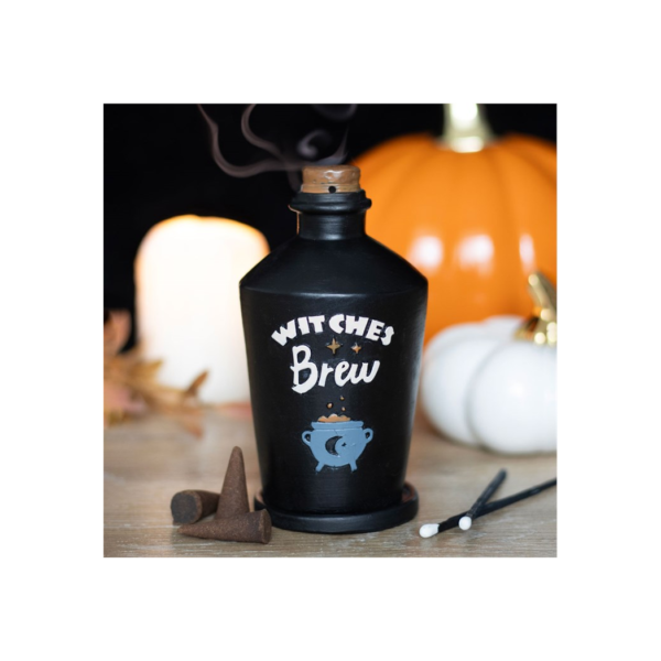 Witches Brew Potion Bottle Incense Cone Burner - Witchcraft Ritual