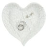 Glitter Heart Shaped Angel Wing Trinket Dish - Angel Figurine