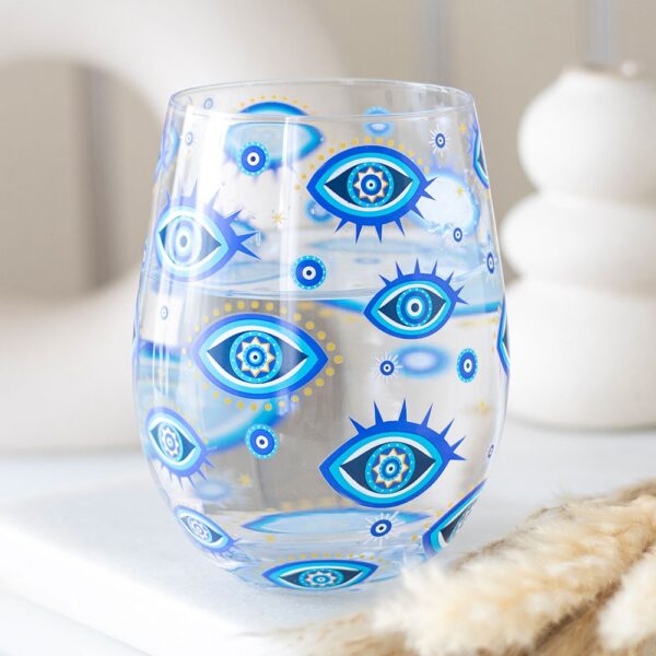 All Seeing Eye Print Stemless Glass All Seeing Eye Print Stemless Glass - Gothic Decor