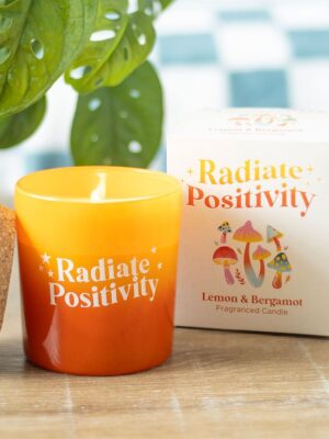 Radiate Positivity Lemon & Bergamot Candle - Aromatherapy