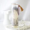 Selene Goddess Tube Candle with Amethyst Crystals Selene Goddess Tube Candle with Amethyst Crystals - Meditation Decor