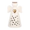 Large LED Light Up Angel Decoration with Heart - Angel Figurine - View 2