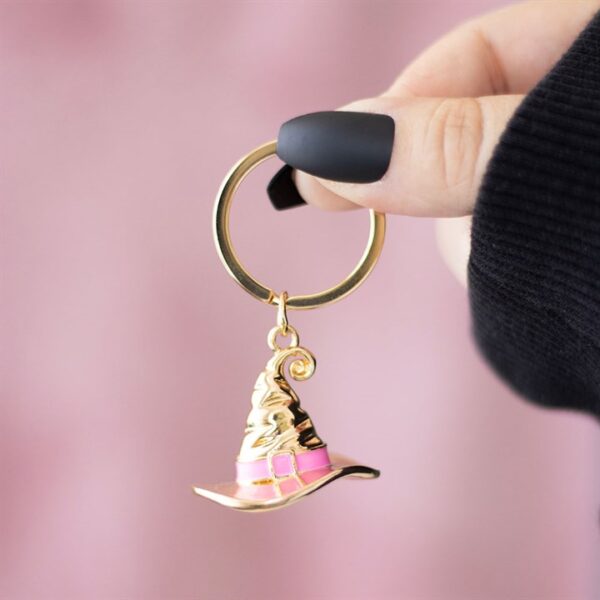 Good Witch Alloy Witch Hat Keyring - Witchcraft Ritual