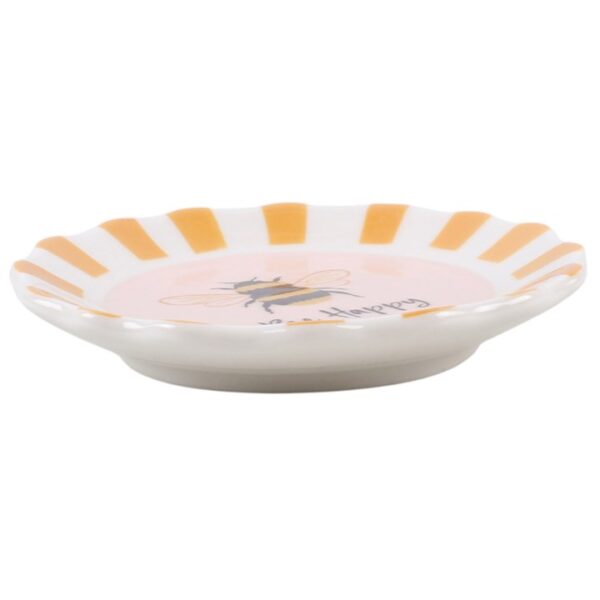 Striped Bee Happy Trinket Dish - Spiritual Home Decor - View 3