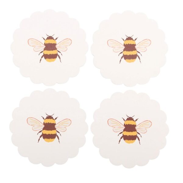 Honey Bee Coaster Set - Spiritual Home Decor - View 2