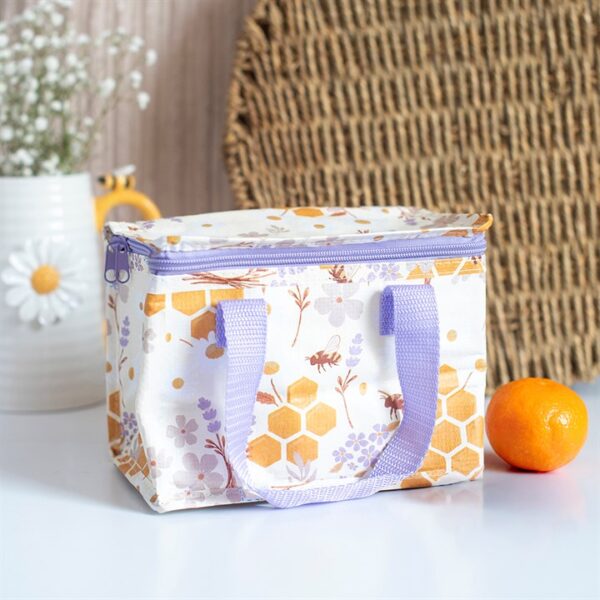 Honey Bee Print Lunch Bag Honey Bee Print Lunch Bag - Spiritual Home Decor