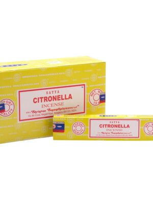 Set of 12 Citronella Incense Sticks by Satya - Aromatherapy
