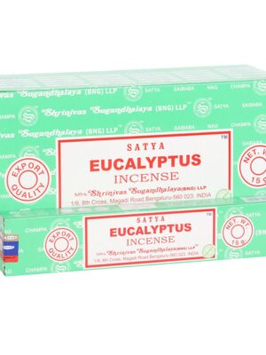 Set of 12 Eucalyptus Incense Sticks by Satya (12/50) - Aromatherapy