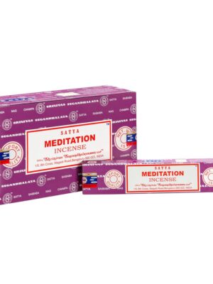 Set of 12 Meditation Incense Sticks by Satya (12/50) - Meditation Decor
