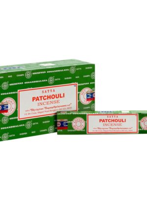 Set of 12 Patchouli Incense Sticks by Satya (12/50) - Aromatherapy