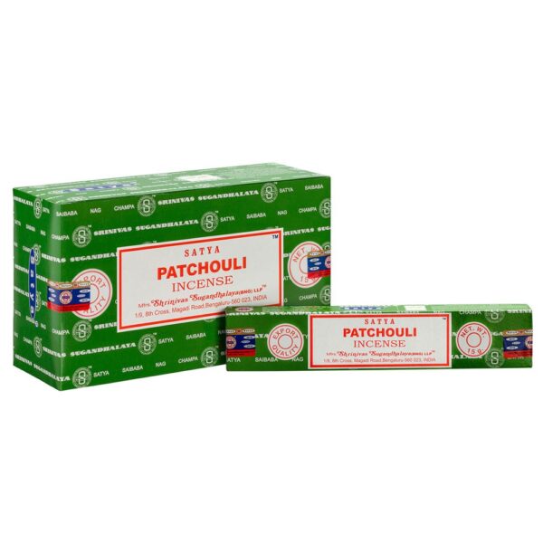 Set of 12 Patchouli Incense Sticks by Satya (12/50) Set of 12 Patchouli Incense Sticks by Satya (12/50) - Aromatherapy