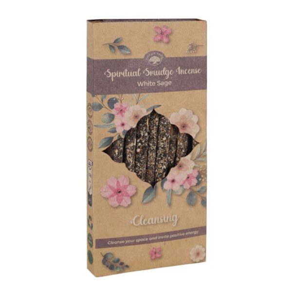 12 Packs of White Sage Cleansing Spiritual Smudge Incense Sticks - Aromatherapy
