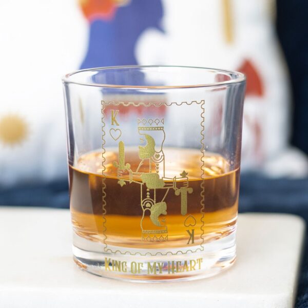 King of My Heart Drinking Glass - Spiritual Home Decor