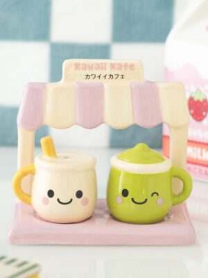 Kawaii Latte Salt and Pepper Shakers - Spiritual Home Decor
