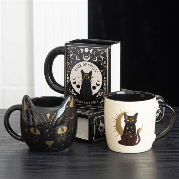 Sitting Magick Black Cat Mug