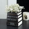 Black Cat Magick Book Stack Vase Black Cat Magick Book Stack Vase