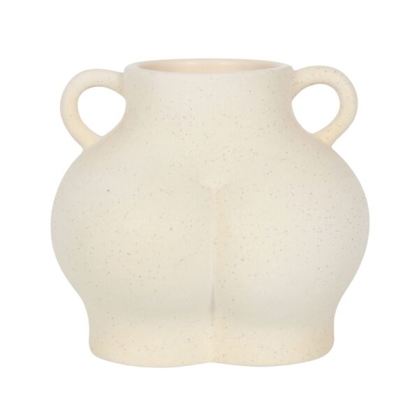 Cream Speckle Bum Plant Pot - Spiritual Home Decor