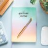 Multicoloured Gratitude Journal with Amethyst Pen Multicoloured Gratitude Journal with Amethyst Pen - Meditation Decor