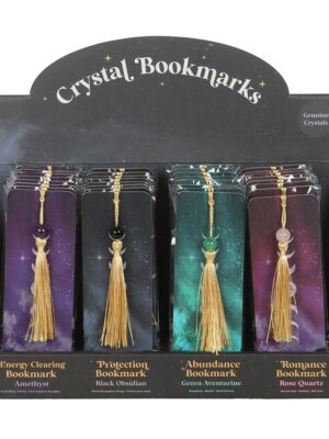 Set of 32 Crystal Bookmarks in Display - Crystal Healing
