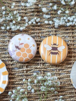 Set of 12 Honey Bee Compact Mirrors in Display Set of 12 Honey Bee Compact Mirrors in Display - Spiritual Home Decor