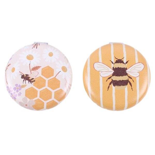 Set of 12 Honey Bee Compact Mirrors in Display - Spiritual Home Decor - View 2