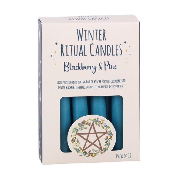 Blackberry & Pine Winter Ritual Spell Candles - Witchcraft Ritual - View 2