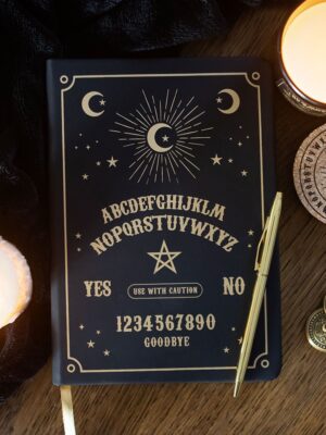 Black Talking Board A5 Notebook - Gothic Decor